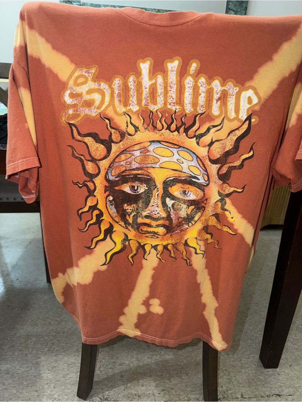 Sublime Sun Tie-Dye Short Sleeve Tee - Rust/Yellow